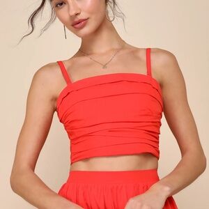 Lulu's Red Camisole Top